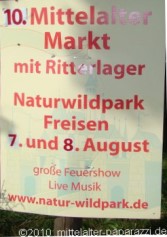 Naturwildpark Freisen - Mittelaltermarkt mit Ritterlager