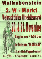 Freie Kriegerschaft Taunus e.V. - Mittelalterlicher Vorweihnachtsmarkt