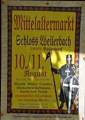 Mittelaltermarkt auf Schloss Weilerbach 2013 - Feuershow von der Söldnerschaft Setanta