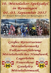 Bilder vom Mittelalter Spektakel in Renningen 2017 - Freitag Feuershow
