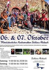 Aktuelle Bilder vom Mittelalterlichen Herbsttreiben auf Schloss Alsbach 2018