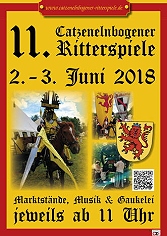 Aktuelle Bilder von den Katzenelnbogener Ritterspiele 2018- Gruppenvorstellung auf dem Turnierplatz