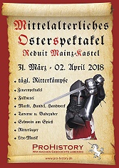 Akutelle Bilder vom Mittelalterlichen Ostermarkt in Mainz-Kastel in der Reduit 2018