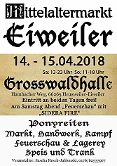Mittelaltermarkt in Eiweiler 2018- Feuershow mit Sidera Fire