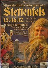 Aktuelle Bilder vom Mittelalterlichen Adventsmarkt auf Burg Stettenfels 2018