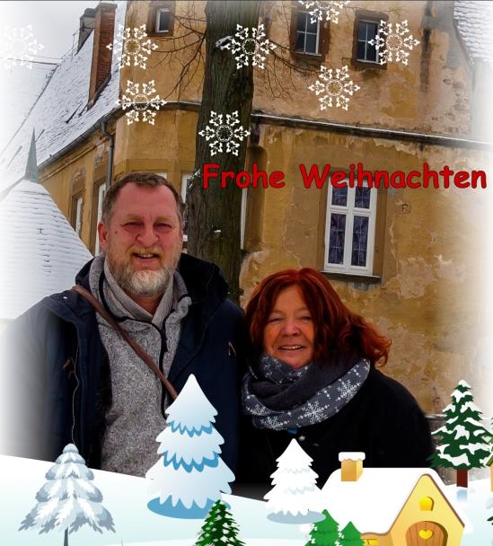 Weihnachtsgruß von Geli und Roger 2018 - Mittelalter-Paparazzi.de