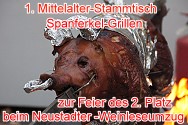 Spanferkelessen - Feier des 2. Platzes Winzerumzug Neustadt 2011