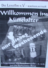 Mittelalterlicher Weihnachtsmarkt Kaiserslautern