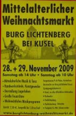 Mittelalterlicher Weihnachtsmarkt auf Burg Lichtenberg/Kusel