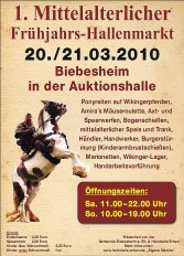 Mittelalterlicher Frühjahrsmarkt in Biebesheim