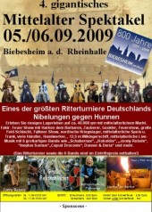 Großes Ritterturnier in Biebesheim am Rhein - Mittelaltermarkt in Biebesheim