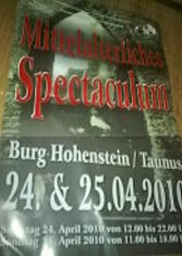Mittelalterspectacel auf Burg Hohenstein