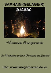 Samhain Gelage - Historische Kneispermühle