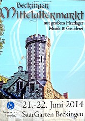 Mittelaltermarkt Beckingen 2014