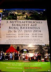 Mittelalterliches Burgfest auf Burg Rheinfels 2014 - St.Goar
