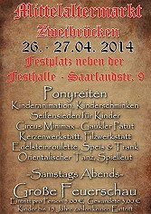 Mittelaltermarkt Zweibrücken 2014 - Feuershow Societas Draconis