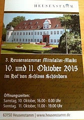 Mittelaltermarkt in Heusenstamm 2015
