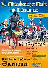Mittelaltermarkt Bad Münster am Stein - Ebernburg - Bilder Ritterturnier 2016