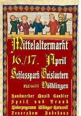 Mittelaltermarkt im Schlosspark Geislautern 2016