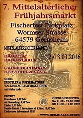 Mittelalterlicher Frühjahrsmarkt Gernsheim - Sonntag