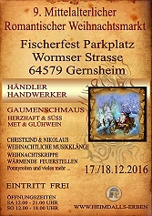 Mittelalterlicher Weihnachtsmarkt in Gernsheim 2016
