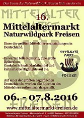 Mittelaltermarkt Freisen 2016 - Greifvogelshow im Naturwildpark Freisen