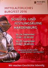 Bilder vom Mittelaltermarkt auf der Hardenburg in Bad Dürkheim 2016