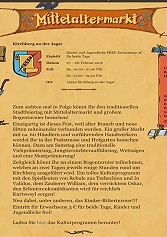 Stadtfeiertag/Mittelaltermarkt Kirchberg an der Jagst 2016