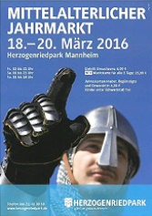 Mittelalterlicher Jahrmarkt Mannheim - Herzogenriedpark 2016 Freitag