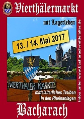 Bilder vom Vierthäler Mittelaltermarkt in Bacharach 2017