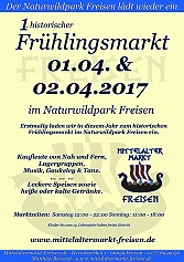 1. historischer Frühlingsmarkt 2017 - Wildtierpark Freisen