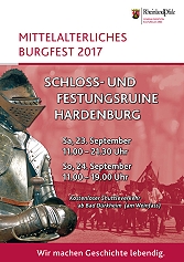 Bilder von der Markteröffnung vom Mittelaltermarkt auf der Hardenburg bei Bad Dürkheim 2017