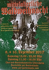 Bilder von der 1. Mittelalterlichen Waldweihnacht in Oftersheim -Vereinslokal des Obst und Gartenbauvereins Oftersheim "Zur Gartenlaube"