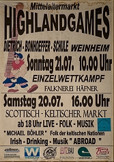 Aktuelle Bilder von den Highlandgames in Weinheim 2019