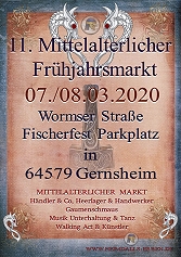 Aktuelle Bilder vom Mittelalterlichen Frühjahrsmarkt in Gernsheim 2020