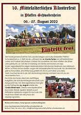 Aktuelle Bilder vom Mittelalterlichen Klosterfest in Pfaffen-Schwabenheim 2022