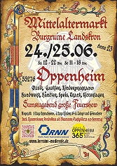 Aktuelle Bilder vom Mittelaltermarkt in Oppenheim auf Burg Landskron 2023