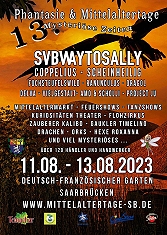Aktuelle Bilder von den Phantasie und Mittelaltertage in Saarbrücken 2023 Deutsch- Französicher Garten