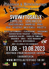 Aktuelle Bilder von den Phantasie und Mittelaltertage in Saarbrücken 2023 Deutsch- Französicher Garten