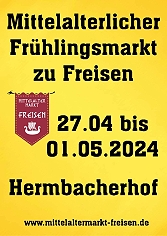 Aktuelle Bilder vom Mittelalterlichen Frühlingsmarkt in Freisen 2024