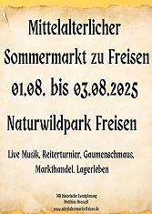 Aktuelle Bilder vom Mittelaltermarkt in Freisen 2025 August