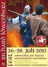Zum 9. Mal fand das Richard Löwenherz Fest in Annweiler am Trifels statt. Von 1193 - 1194 war Richard the Lionheart (Richard Plantagenet) gefangener auf dem Trifels von Kaiser Heinrich dem 6.